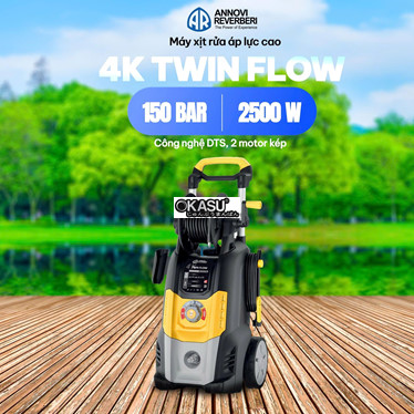 may xit rua chuyen dung annovi reverberi 4k twin flow – motor kep, ap luc cao 150bar, 2500w hinh 1