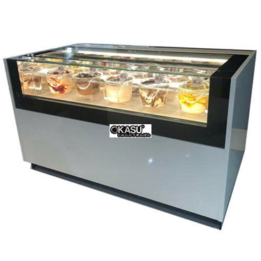 tu trung bay kem gelatec caramel l1600 hinh 1