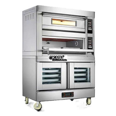 lo nuong dien 2 tang 4 khay ket hop tu u bot 10 khay chineng cn-dkx-8065-wfc-204df hinh 1