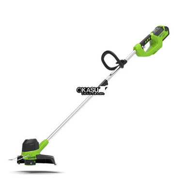 may cat co chay pin greenworks g40lt (40v) hinh 1