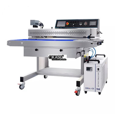 may han mieng tui lien tuc hualian frj-1120wh (co chuc nang hut khi & bom khi) tich hop may khac laser uv/co2 hinh 1