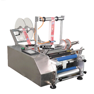may dan nhan chai tron dw413 hinh 1