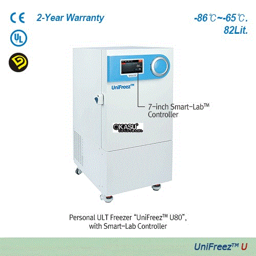 Tủ lạnh âm sâu -65oC đến -86oC, UniFreez U80, Hãng: DAIHAN SCIENTIFIC/Hàn Quốc