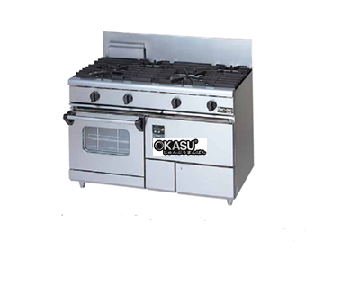 Bếp âu dòng gas 5 đầu đốt kèm lò nướng đối lưu Maruzen RGR-12…