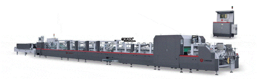 Máy dán hộp kiểm phẩm Sinosun (khổ 800) YL-800PC&JP