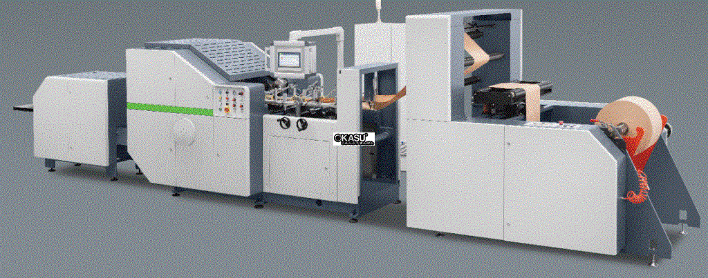Máy dán túi giấy đáy lục giác (thay thế túi nilon) KDFM-220