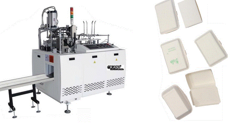 Máy làm hộp cơm bằng giấy (giấy tráng PE) CWJAF-M4C 