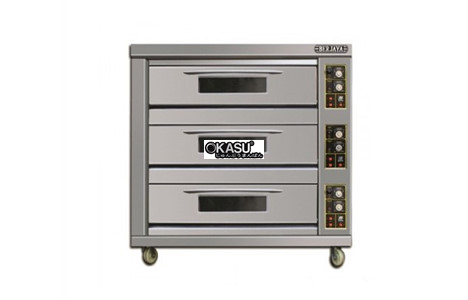 lo nuong 3 tang 6 khay berjaya bjy-g180-3bd dung gas hinh 2