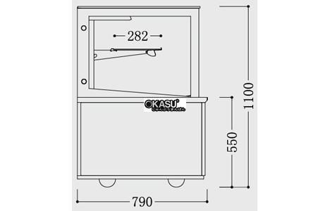 tu trung bay banh kem s2-b4/5/6/7/8 hinh 2