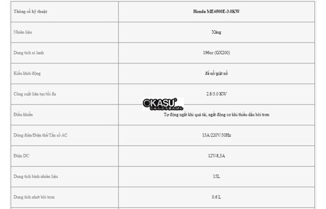 may phat dien honda me4500e – 3.0kw hinh 2