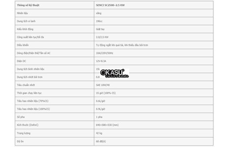 may phat dien senci sc2500 – 2.5kw hinh 2