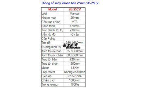 may khoan dung 2hp 25mm sb-25cv hinh 2