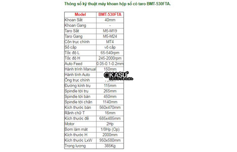 may khoan hop so co taro bmt-530fta hinh 2