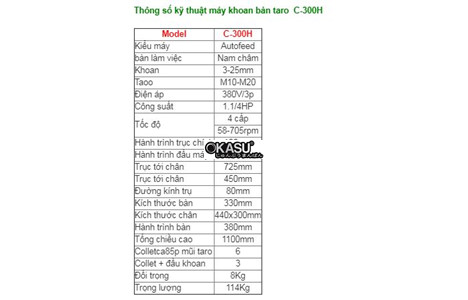 may khoan ban taro tu dong autofeed c-300h hinh 2