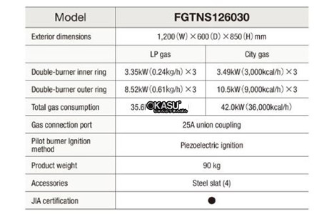 bep gas fujimark fgtns126030 hinh 2