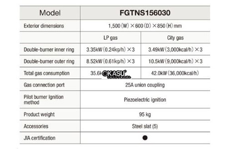 bep gas fujimark fgtns156030 hinh 2