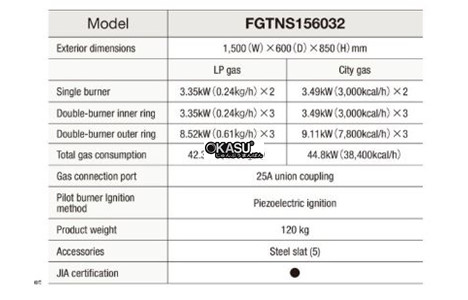 bep gas fujimark fgtns156032 hinh 2