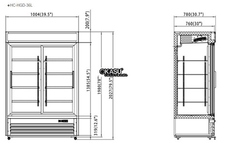 tu mat 2 canh kinh cua truot firscool hc-hgd-36l hinh 3