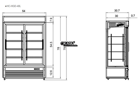 tu mat 2 canh kinh cua truot firscool hc-hgd-48l hinh 3