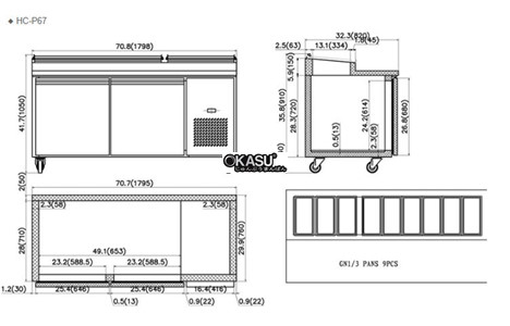 ban mat chuan bi pizza firscool hc-p67 hinh 3