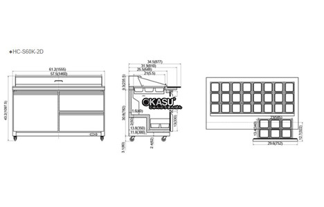 ban mat chuan bi salad, sandwich firscool hc-s60k-2d hinh 3