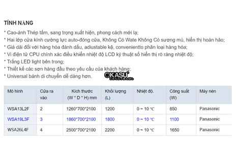 tu mat 2 canh trung bay sieu thi okasu wsa13l2f hinh 2