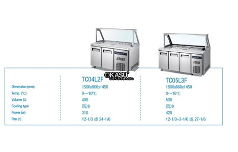  ban mat trung bay salad 2 canh okasu tc04l2f hinh 2