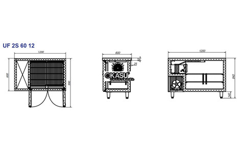 ban dong inox 2 cua turbocool 215 lit uf 2s 60 12 hinh 2