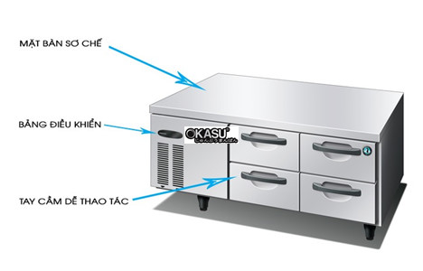 ban mat 4 ngan keo hoshizaki 176 lit rtl-148ma-sd hinh 3
