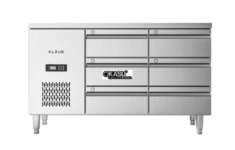 ban dong inox 6 ngan keo klaus kdf-1.1-2w hinh 2
