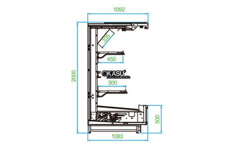  tu trung bay sieu thi carrier ama-p2520dd hinh 2