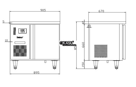 ban mat 1 canh inox kolner bn10-xl1 (lam lanh quat gio) hinh 2