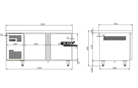 ban mat 2 canh kolner tc0.3l2 (lanh truc tiep) hinh 2