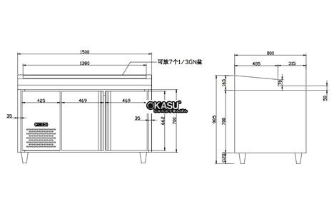 ban mat salad kolner pz-15l2w (lam lanh quat gio) hinh 2