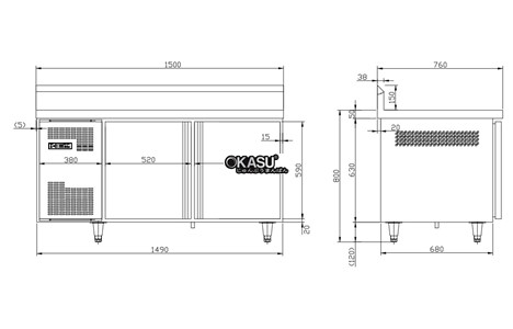 ban mat 2 canh kolner tc0.3l2bw (lanh quat gio, co tua lung) hinh 2