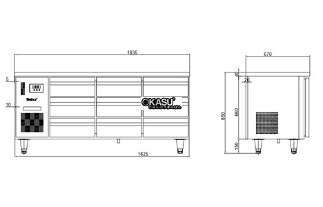  ban mat 9 ngan keo inox kolner bbn18-xd9 (lam lanh quat gio) hinh 2