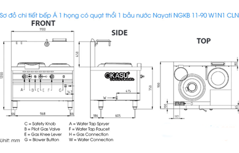 bep a 1 hong co quat thoi 1 bau nuoc nayati ngkb 11-90 w1n1 cln hinh 2