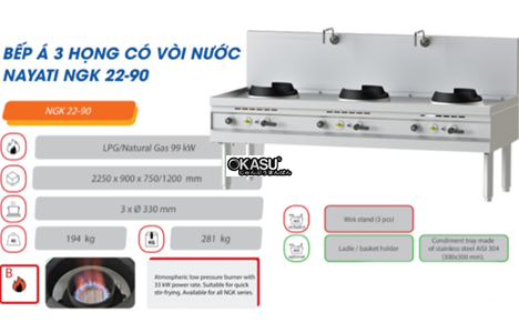 bep a 3 hong co voi xa nuoc nayati ngk 22-90 hinh 3