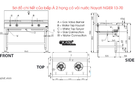 bep a 2 hong co voi nuoc nayati nger 13-70 hinh 2