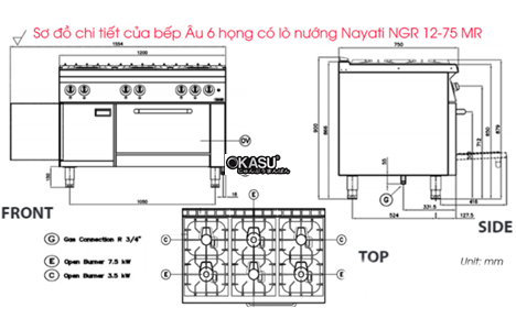 bep au 6 hong co lo nuong nayati ngr 12-75 me hinh 3