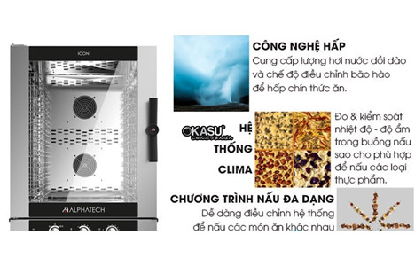 lo nuong hap da nang alphatech icgm101e 10 khay dung gas hinh 4