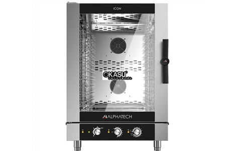lo nuong hap da nang alphatech icgm101e 10 khay dung gas hinh 2