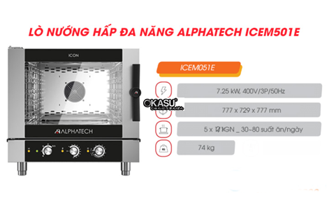 lo nuong hap da nang alphatech icem051e 5 khay dung dien hinh 2