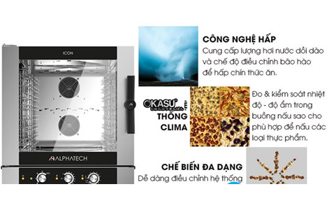 lo nuong hap da nang alphatech icet051e 5 khay dung dien hinh 5