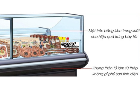 tu mat trung bay thuc pham opo sme0m2-sf hinh 2