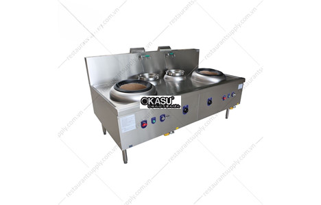 bep xao 2 hong dung gas co quat thoi - 2 noi nuoc ekwr22b hinh 2