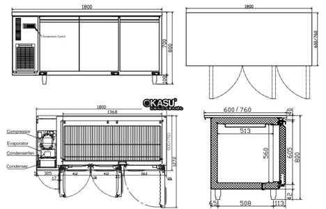 ban mat 3 canh 1m8 hisakage lrep-180 hinh 2