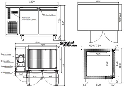 ban mat 2 canh hisakage lrvp-120 hinh 2