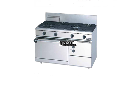 bep au 4 dau dot kem lo nuong dung gas maruzen rgr-1264d hinh 2