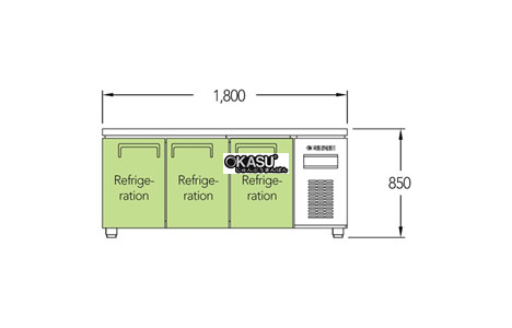 ban mat 3 canh inox everzen uds-18tir hinh 3